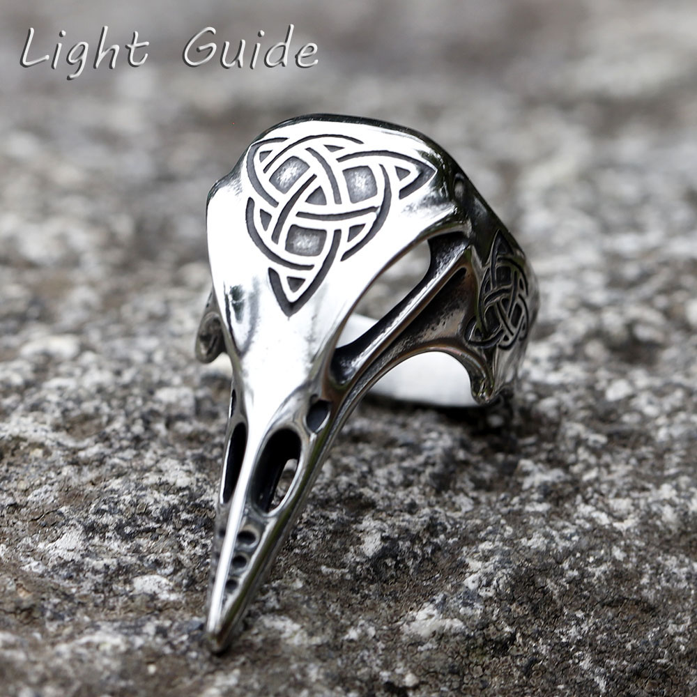 Men'S Fashion Guide - 男性用ヴィンテージケルトノットトーテム、nordic mythology、Viking Warrior、レイヴンヘッド、走行距離ファッション、ギフト用ジュエリー、2023