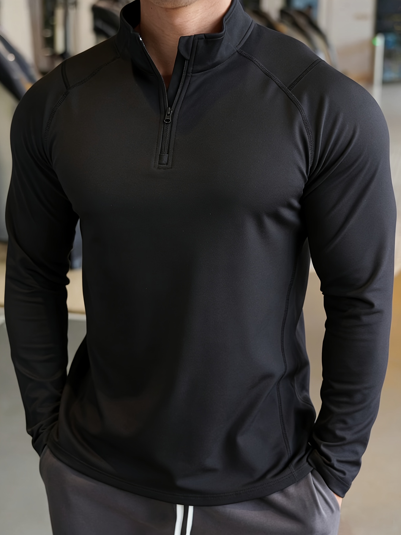 Muscle Tee Workout - メンズ速乾長袖ポロTシャツ 新スタイル スポーツフィットネス マッスルビルディング ランニングトレーニング レジャーフィットネスウェア