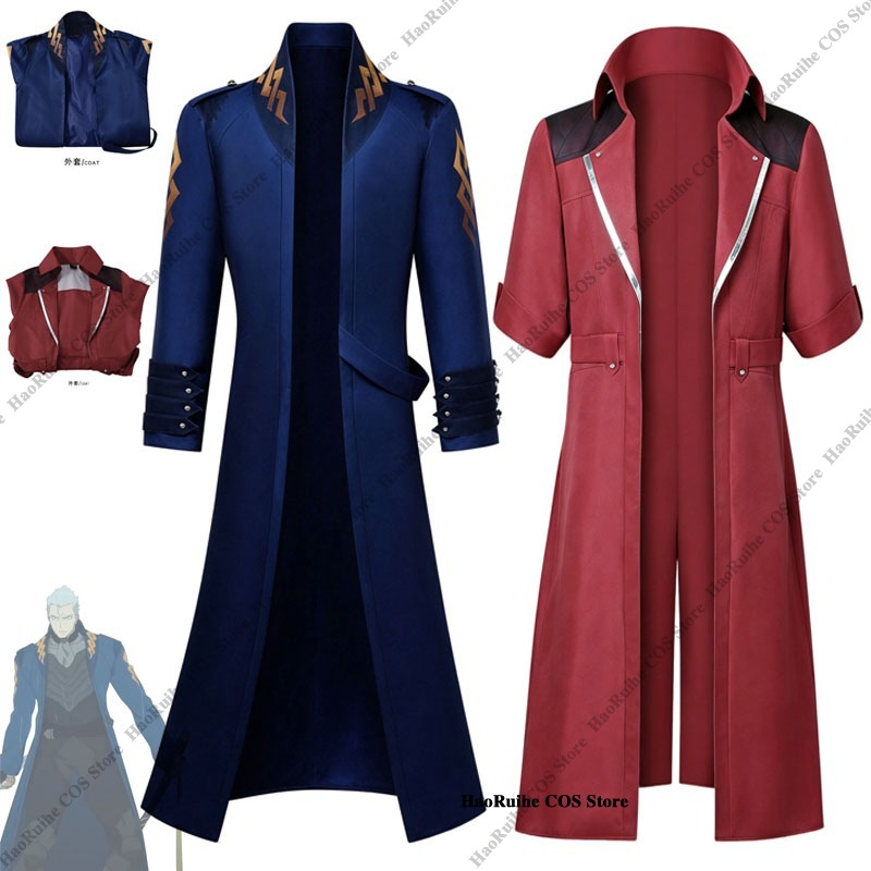 Trench Coat Men - デビルメイクライ5 ダンテ・ヴァージル コスプレ衣装 トレンチコート 変装服 男女兼用