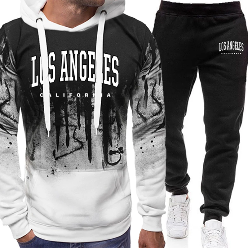 Men'S Fashion Clothing - メンズファッション トラックスーツ プリント カジュアル スプラッシュドインク スウェットシャツ