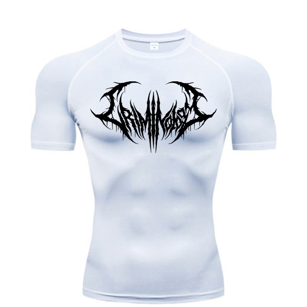 Muscle Tee Workout - メンズ速乾コンプレッションジムTシャツ通気性筋肉フィットネススポーツウェア