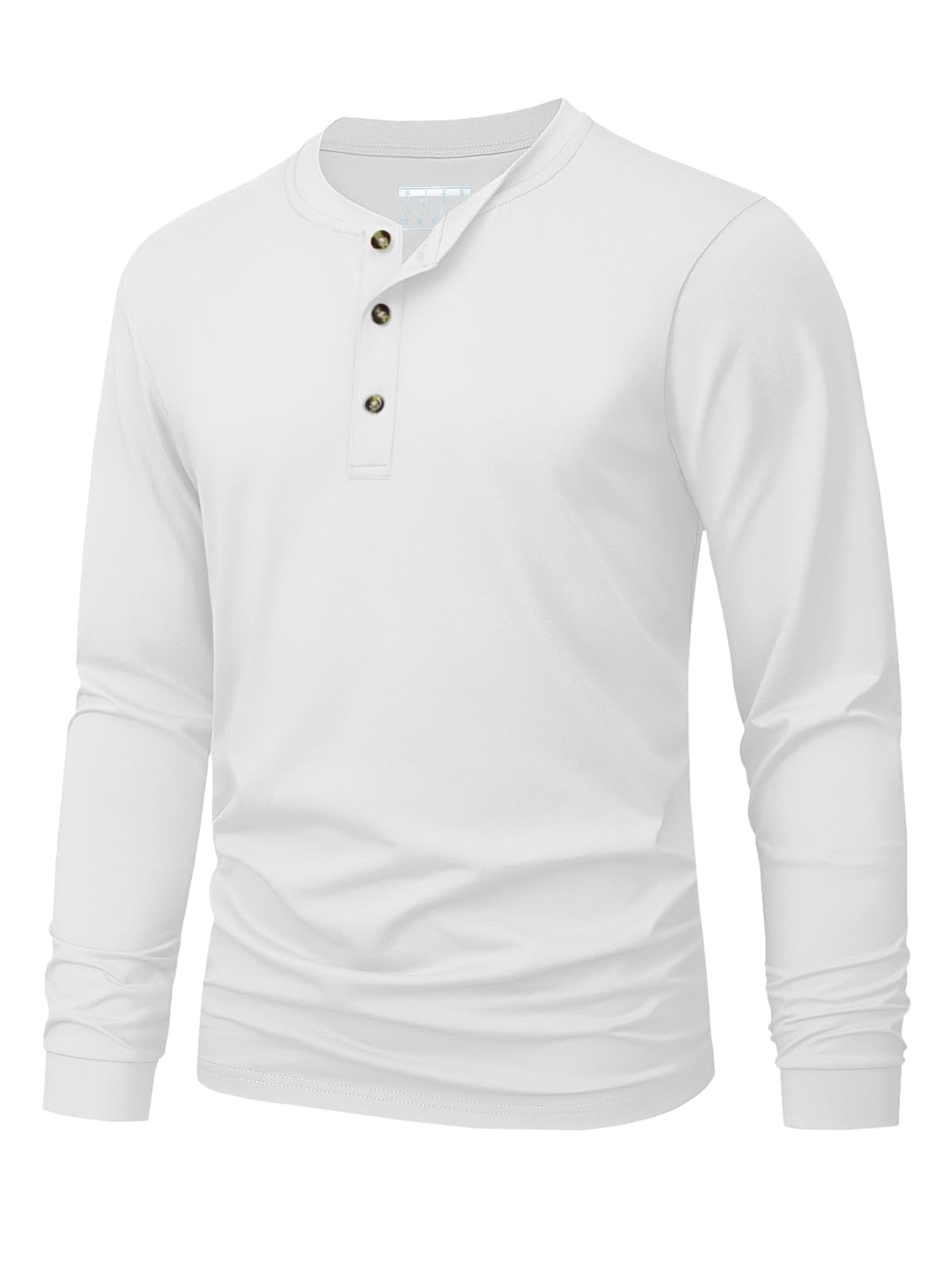 Men'S Fashion Clothing - メンズヘンリー Tシャツシンプルな無地プリント長袖 Tシャツファッション多用途ルーズトップ春と秋のカジュアル服