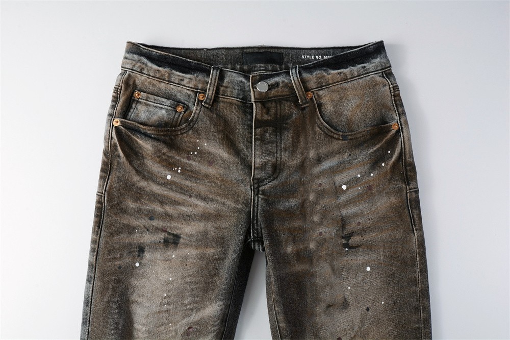 メンズファッション アメリカンジーンズ ハイストリート レト - Skinny Jeans Ripped のレビューと価格
