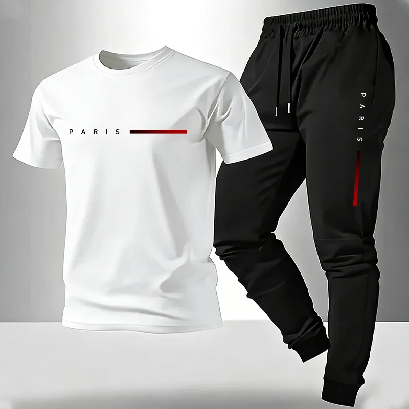 2026新作 メンズトラックスーツ Tシャツ＆スウェットパン - Men'S Fashion Outfits 2026 のレビューと価格