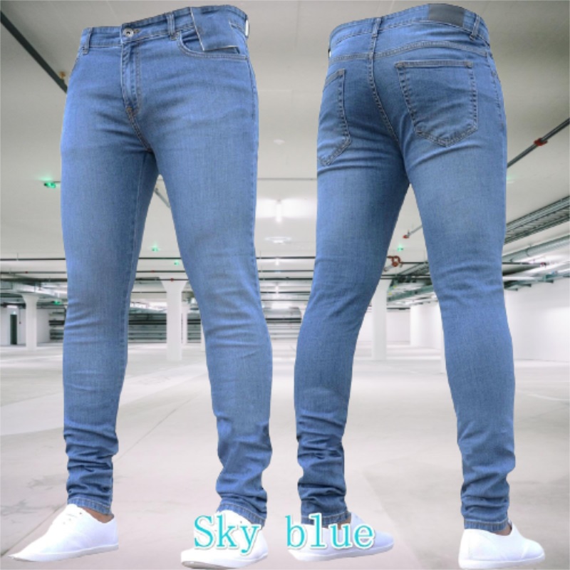 メンズ ジーンズ ストレッチ スリム フィット パンツ スト - Skinny Jeans Ripped のレビューと価格