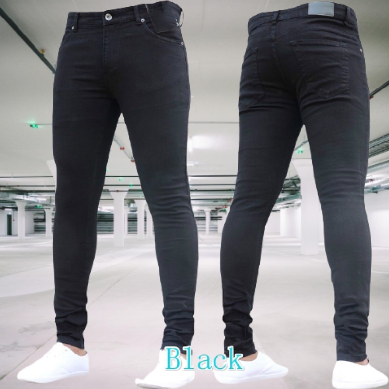 メンズ ジーンズ ストレッチ スリム フィット パンツ スト - Skinny Jeans Ripped のレビューと価格