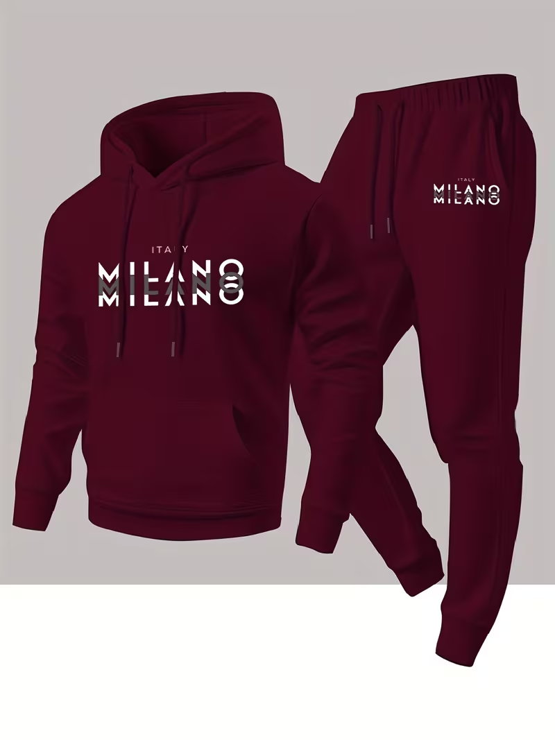 メンズ売れ筋ファッションレタープリントセットアップ ツーピー - Men'S Fashion Clothing のレビューと価格