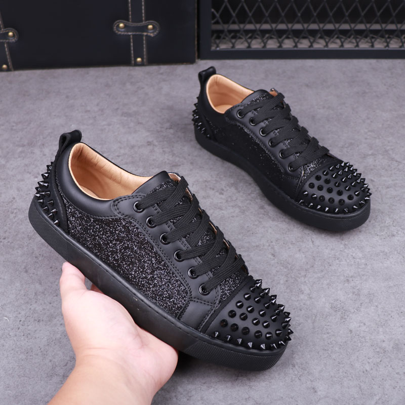メンズファッションパンクヒップホップドレスリベット靴レースア - Mens Fashion Dress Shoes のレビューと価格