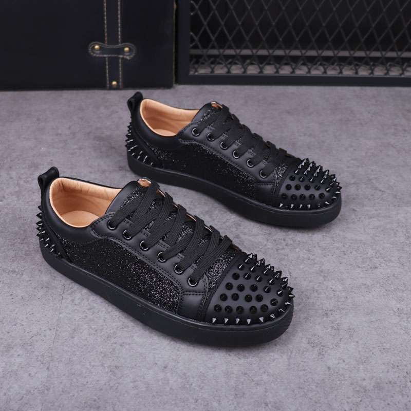 メンズファッションパンクヒップホップドレスリベット靴レースア - Mens Fashion Dress Shoes のレビューと価格