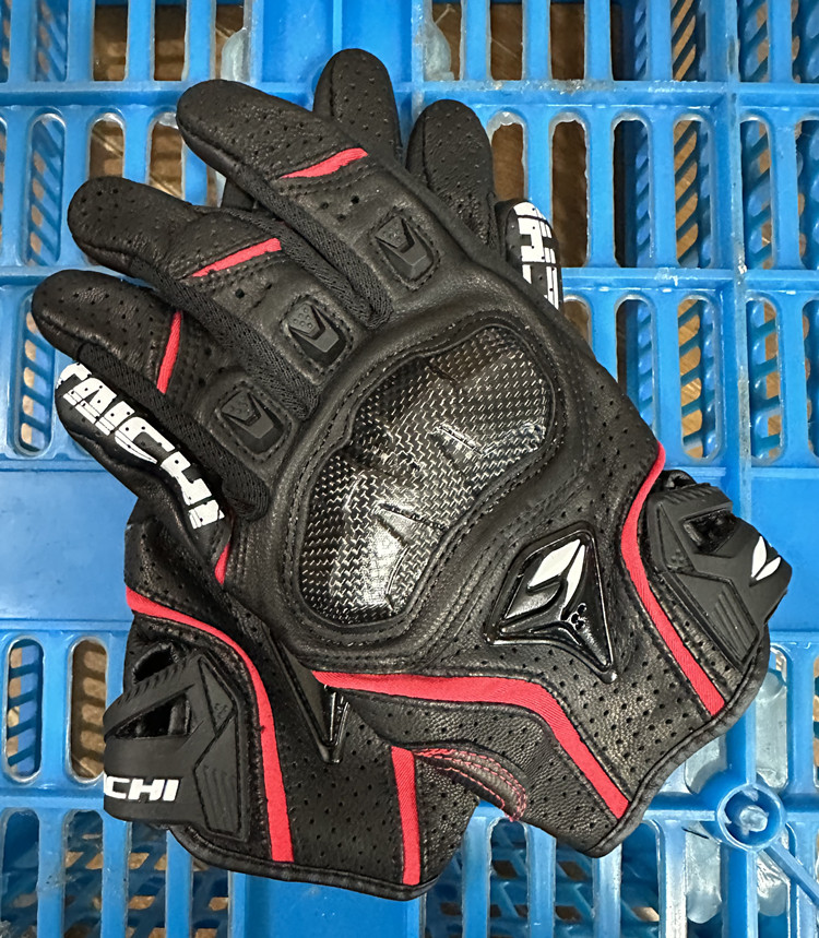 オートバイの手袋本革メンズモトクロスレーシンググローブ RS - Men'S Fashion Gloves のレビューと価格