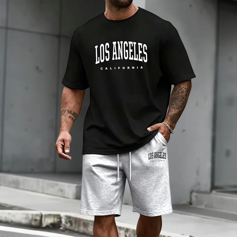 メンズトラックスーツ半袖トップスと膝丈ショーツ2026夏デイ - Men'S Fashion Outfits 2026 のレビューと価格