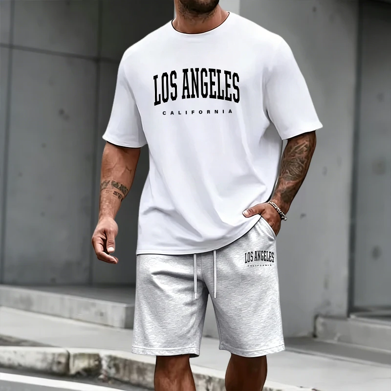 メンズトラックスーツ半袖トップスと膝丈ショーツ2026夏デイ - Men'S Fashion Outfits 2026 のレビューと価格
