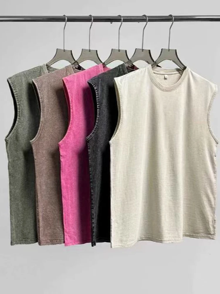 2025年夏新作 メンズ ウォッシュドコットン タンクトップ - Muscle Tee Workout のレビューと価格