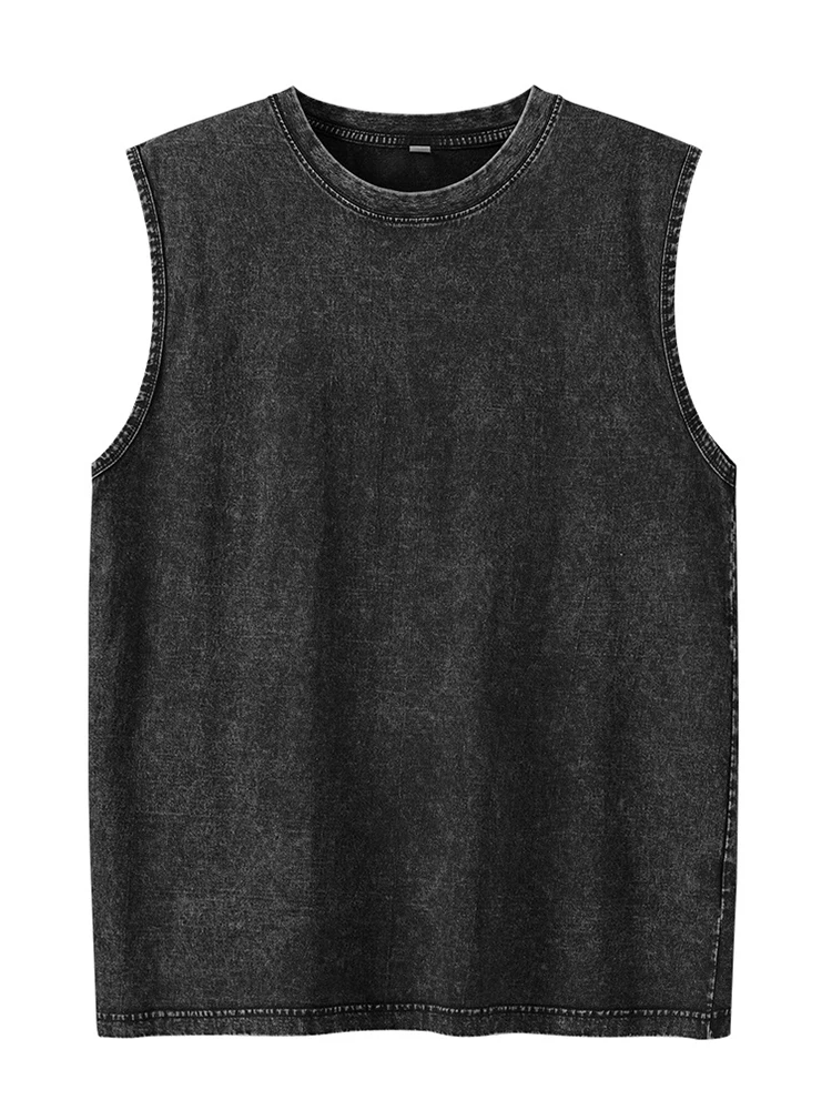 2025年夏新作 メンズ ウォッシュドコットン タンクトップ - Muscle Tee Workout のレビューと価格