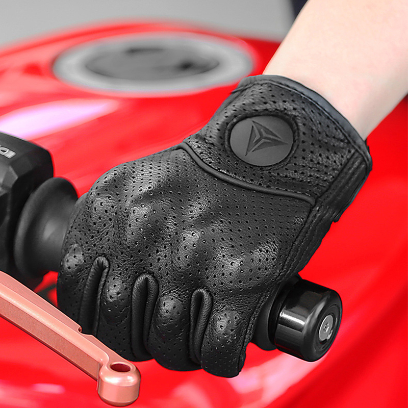 オートバイ手袋男性女性モト革カーボンサイクリング冬手袋バイク - Men'S Fashion Gloves のレビューと価格