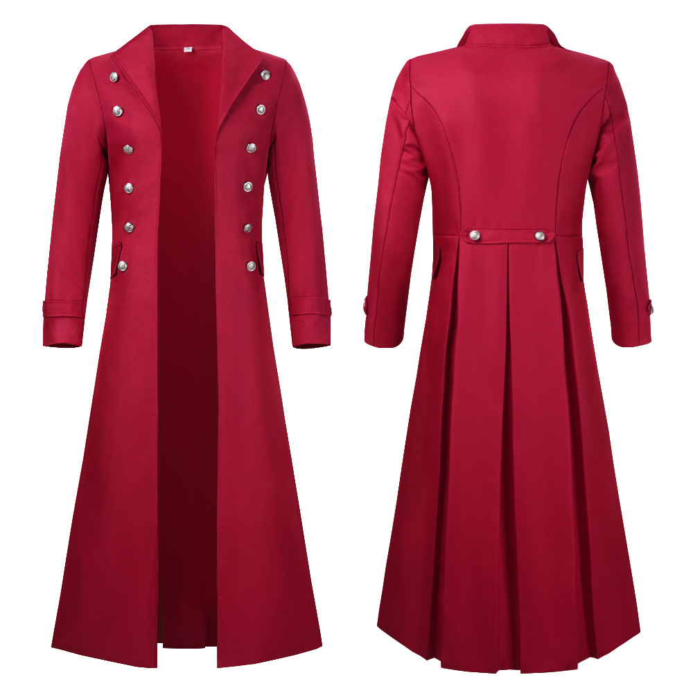 S-2XL プラスサイズ メンズ ゴシック トレンチコート  - Trench Coat Men のレビューと価格
