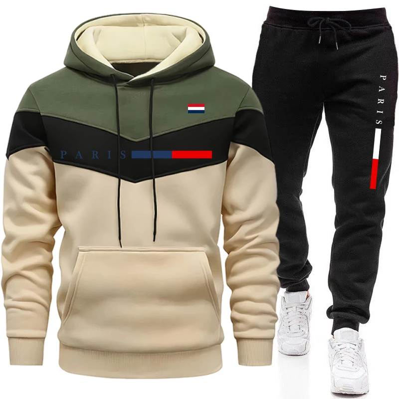 都会的なカジュアルファッション、パリプリントのプルオーバーフ - Men'S Fashion Outfits 2026 のレビューと価格