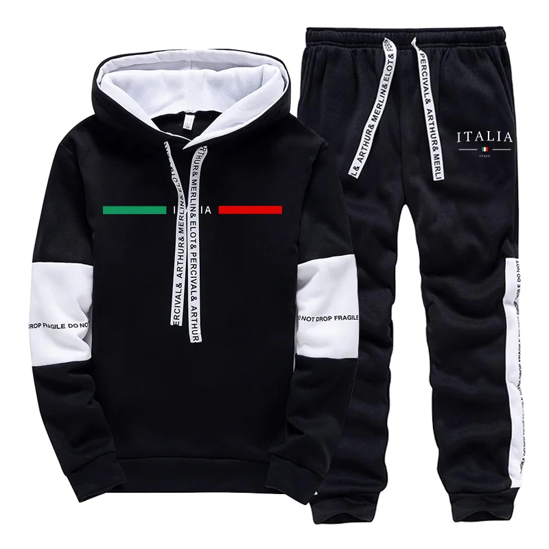 ファッションメンズトラックスーツプリントカジュアルスウェット - Men'S Fashion Clothing のレビューと価格