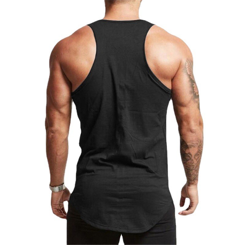 メンズコットンマッスルシャツ,ノースリーブ,ジムタンクトップ - Muscle Tee Workout のレビューと価格
