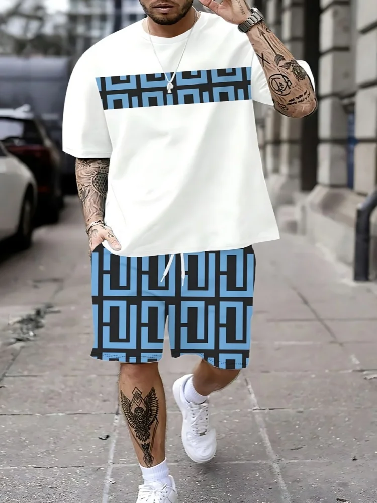 夏の新作メンズ半袖ショートパンツ、通気性とカジュアルファッシ - Men'S Fashion Clothing のレビューと価格