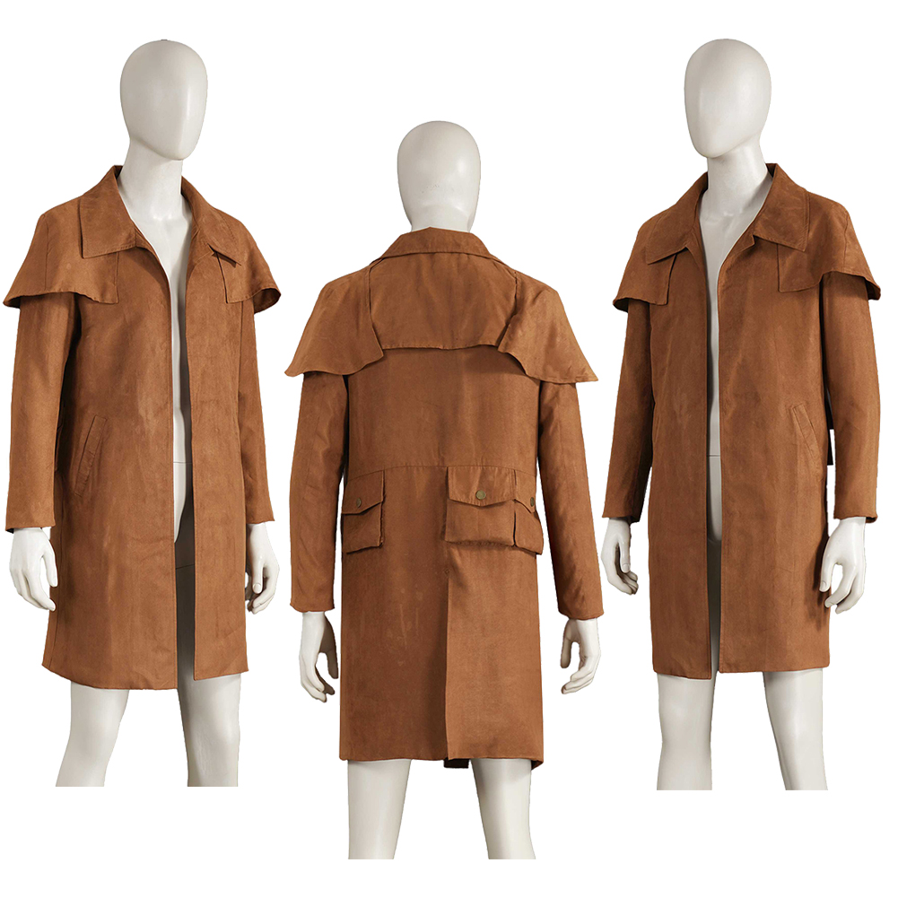 砂漠レンジャー アニメコスプレ トレンチコート 服 男性 大 - Trench Coat Men のレビューと価格
