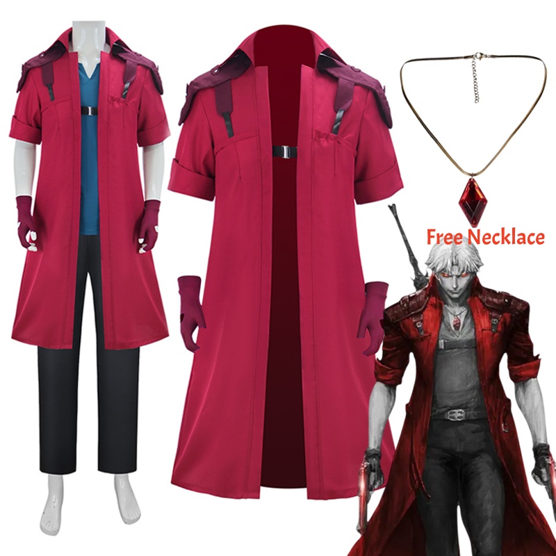 DMC5 デビルメイクライダンテコスプレ衣装成人男性ゲームハ - Trench Coat Men のレビューと価格