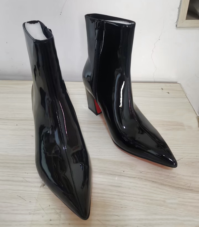 新しいファッション白いブーツ男性用高品質パテントレザーブーツ - Mens Fashion Dress Shoes のレビューと価格