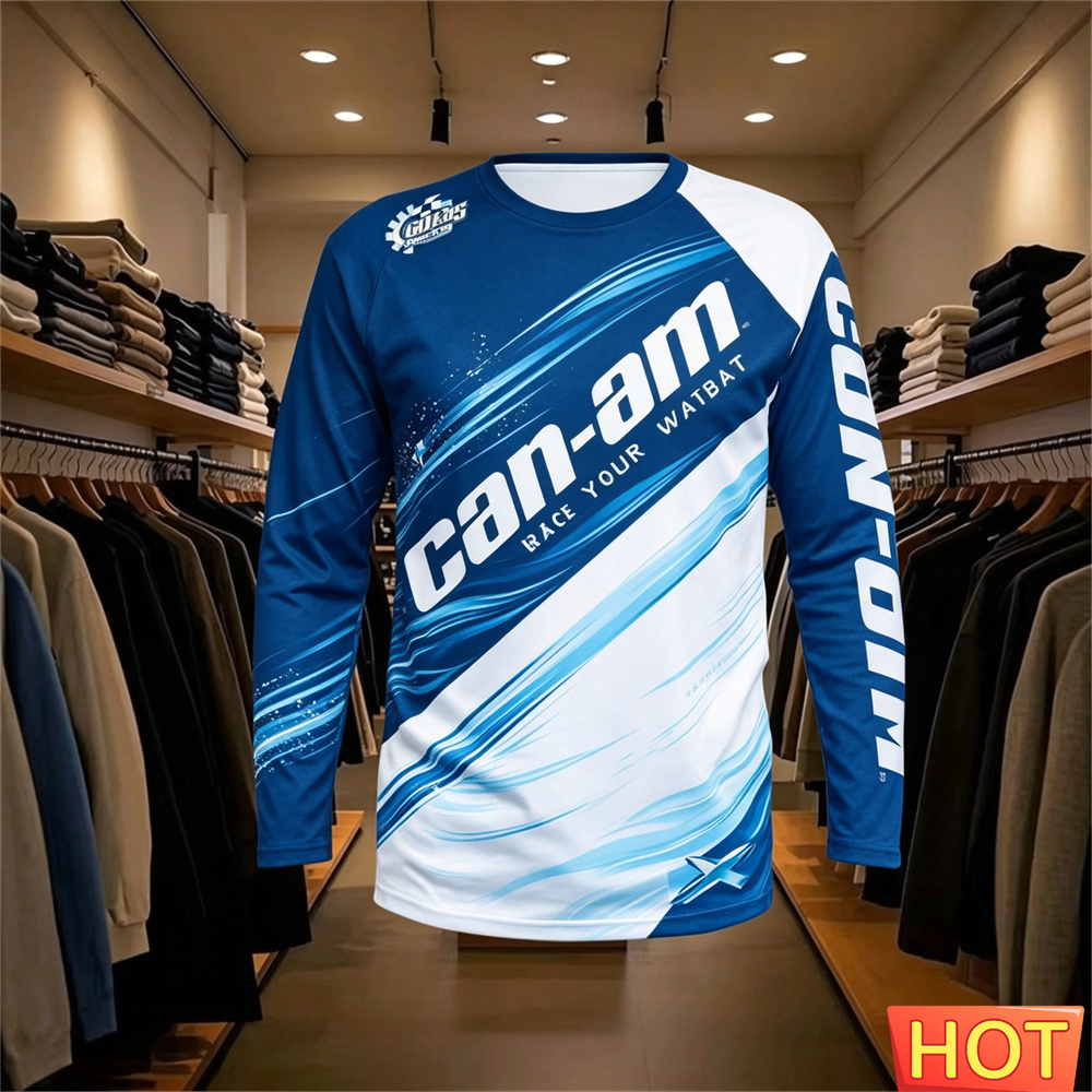 バイクレース用長袖ラウンドネックTシャツ、男女兼用、ファッシ - Men'S Fashion Clothing のレビューと価格