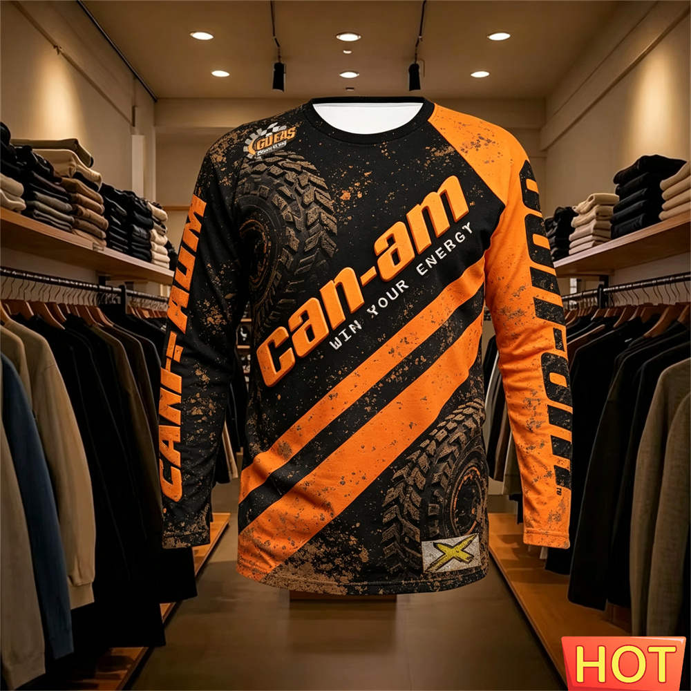 バイクレース用長袖ラウンドネックTシャツ、男女兼用、ファッシ - Men'S Fashion Clothing のレビューと価格