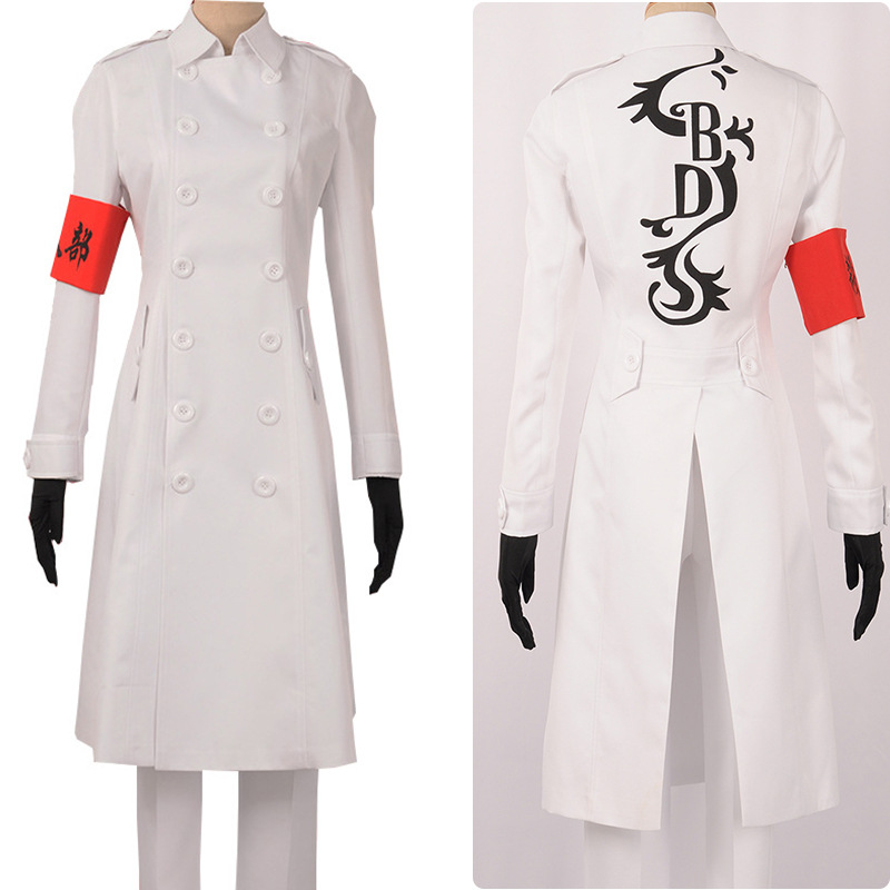 アニメ東京リベンジャーズハジメココノイコスプレ衣装成人男性白 - Trench Coat Men のレビューと価格