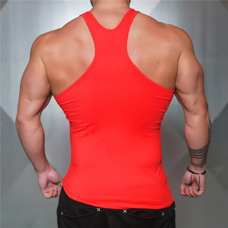 ジムボディービル筋肉シャツ夏ノースリーブ綿通気性タンクトップ - Muscle Tee Workout のレビューと価格