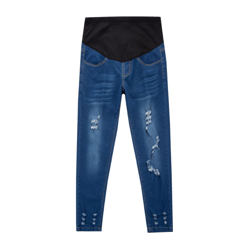 ホットセール コットンデニム マタニティスキニージーンズ リ - Skinny Jeans Ripped のレビューと価格