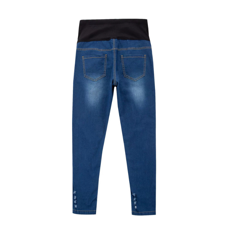 ホットセール コットンデニム マタニティスキニージーンズ リ - Skinny Jeans Ripped のレビューと価格
